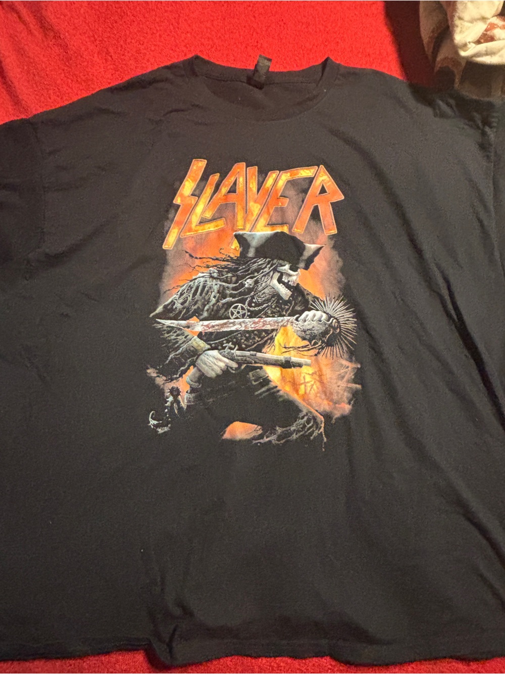 Slayer men’s Black graphic band  Tee size 4X like new